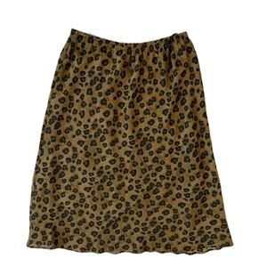 Leopard Print Skirt - Size 16
